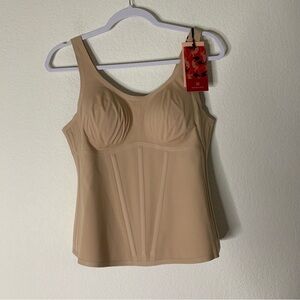 Honeylove Womens tan boldness tank shape wear XL NEW